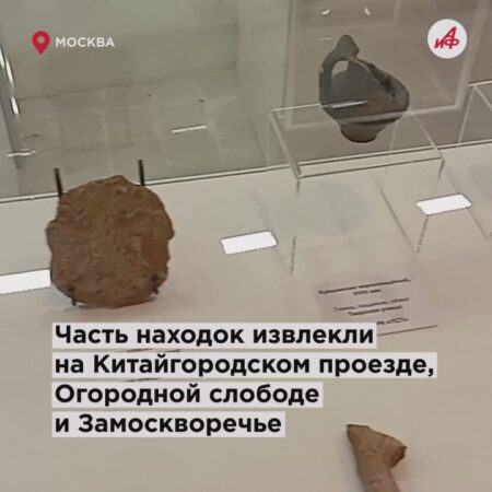 Выставка «Историческая Москва в находках археологов» стартовала в «Зарядье»