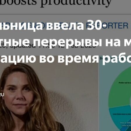 Инновационный подход: В испанской компании введены необычные перерывы для сотрудников
