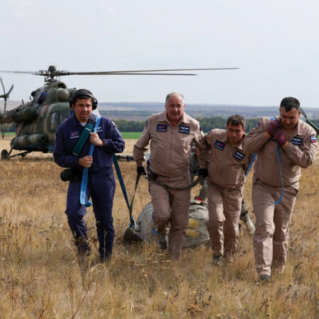 Посадка «Биона-М» №2: видео с места событий